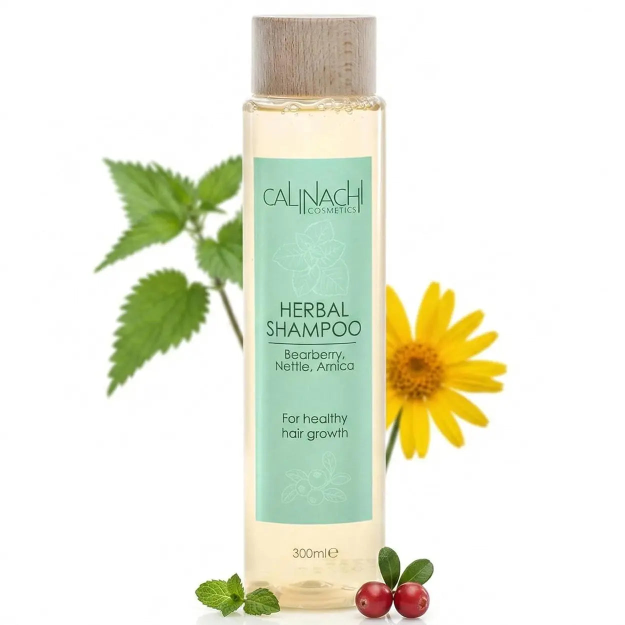 Hair Growth Stimulating Herbal Shampoo, Sulfate Free, 300ml. CALINACHI Cosmetics