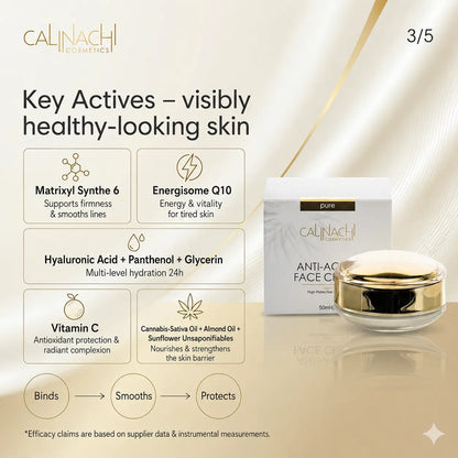 Anti-aging Day Face Cream for Face, Neck, and Décolletage, SPF30, 50ml. skincare CALINACHI Cosmetics